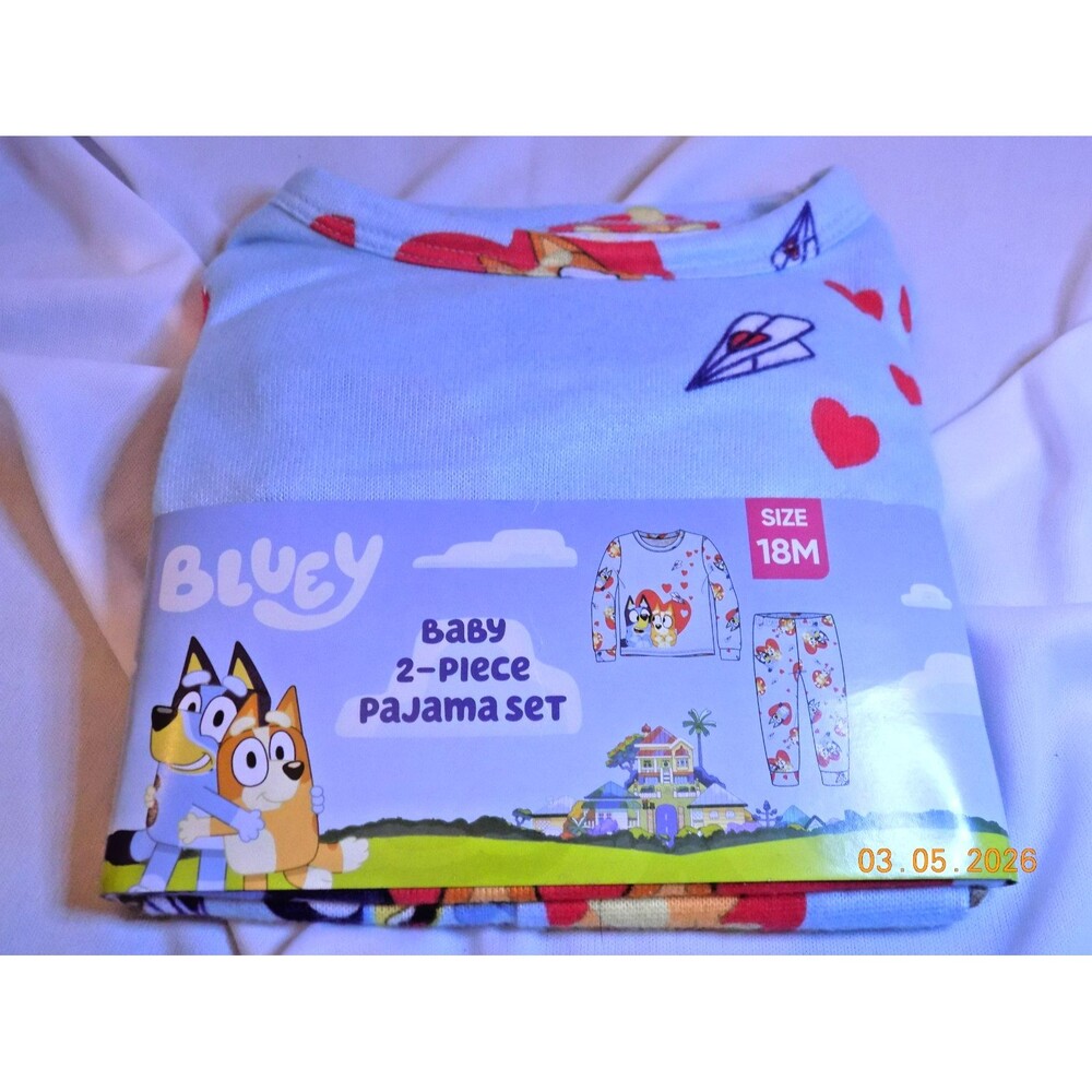 New Baby toddler Bluey pajama set 18 month